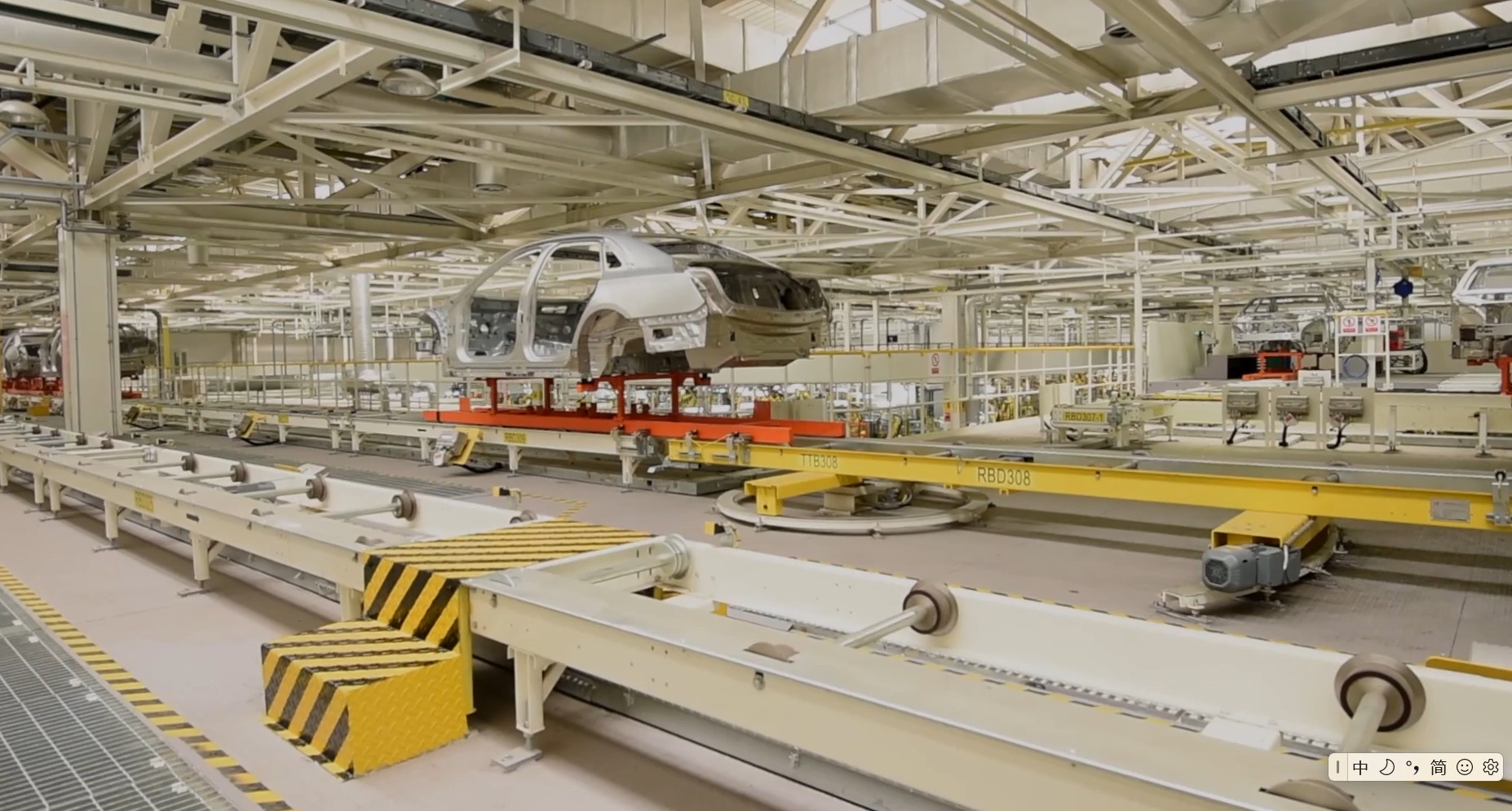 Roll bed conveyor system